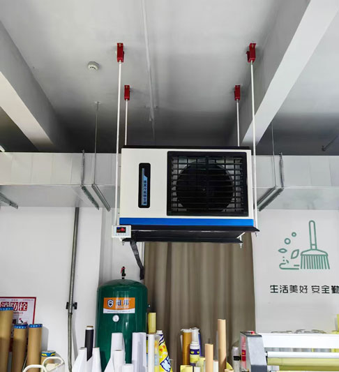 廣告印刷車間制冷降溫，應用蒸發冷省電空調機組-臥式軸流機組