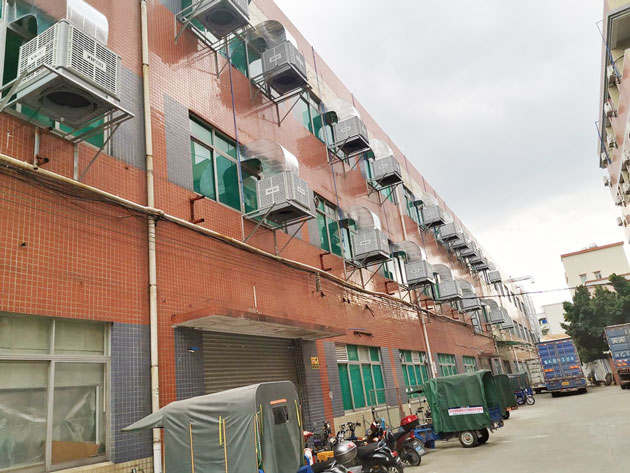 工業(yè)節(jié)能環(huán)保空調(diào)為企業(yè)生產(chǎn)車間降溫通風