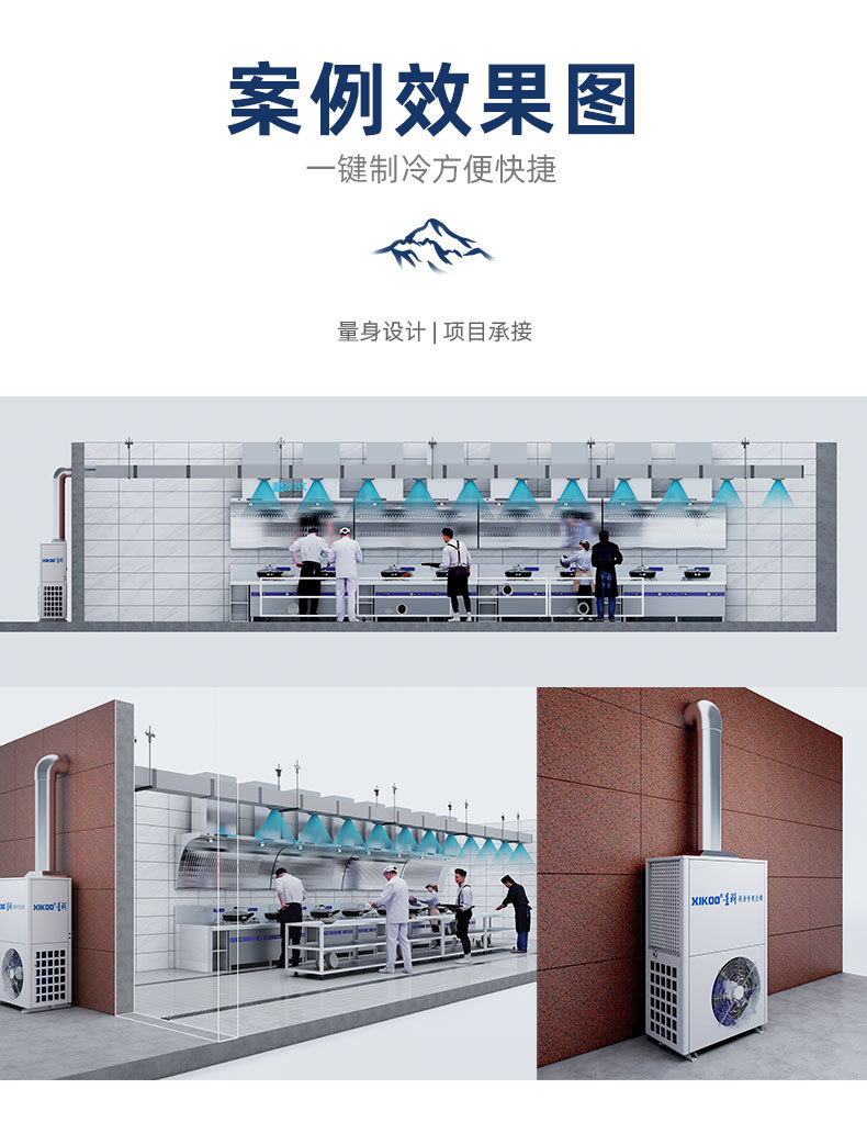 星科廚房空調應用降溫案例效果圖 星科廚房空調應用降溫案例效果圖