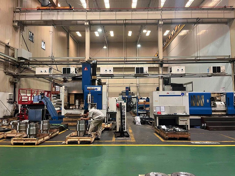 齒輪廠車間降溫使用工業(yè)蒸發(fā)冷省電空調(diào)，用電量只需傳統(tǒng)空1/6