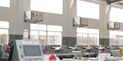 蒸發冷省電空調 + 工業大吊扇，賦能精密加工中心制冷降溫